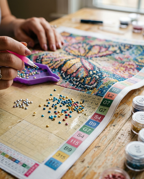 Diamond painting met steentjes